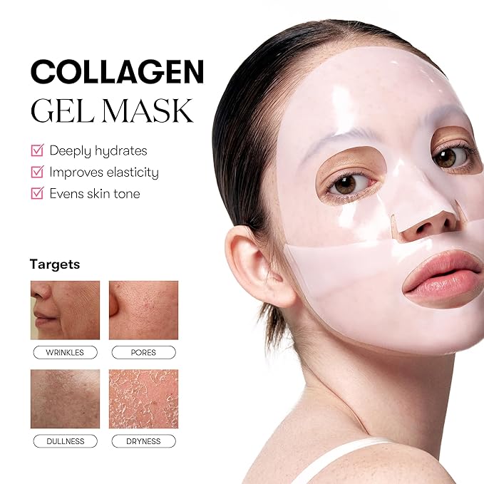 VT COSMETICS Reedle Shot 100 2-Step Hydrogel Mask (34.5g x 4ea), Firming & Elasticity Care, Exosome 500Da, Fine Lines, Hydrating Overnight Melting Mask, Korean Skincare Facial Mask - Bloomnest