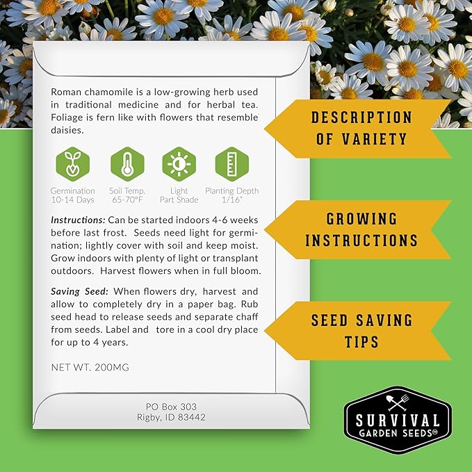 Medicinal Herb Seeds for Planting | 18 Seed Variety Pack of Heirloom, Non-GMO Herbs – Herbal Teas, Tinctures & Home Apothecary Garden Kit – Survival Garden Seeds - Bloomnest