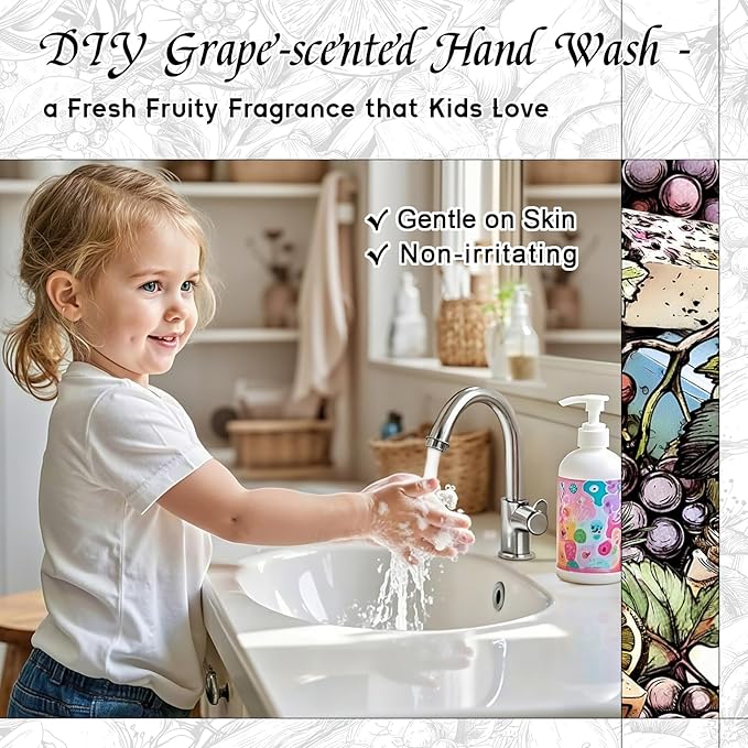 HIQILI Grape Fragrance Oil for Diffuser & Oil Burner, Fruity Scents for Making Candles, Hand Soap, Air Freshener, Long Lasting - 1 Fl Oz HIQILI
