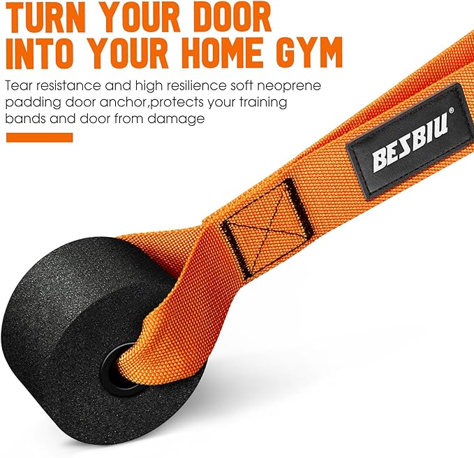 Heavy Resistance Bands for Working Out, 300lbs/360lb/420lb Exercise Bands Workout Bands with Handles, Door Anchor, Ankle Straps, Home Gym Workout Equipment for Men Fitness Strength Training Stretching - Bloomnest