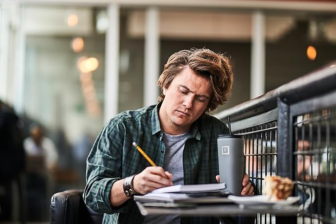 IRON °FLASK Classic Tumbler - Vacuum Insulated Stainless Steel Water Bottle, Double Walled, Drinking Cup, Insulated Travel Mug (Cobalt, 32 oz Solid Lid)