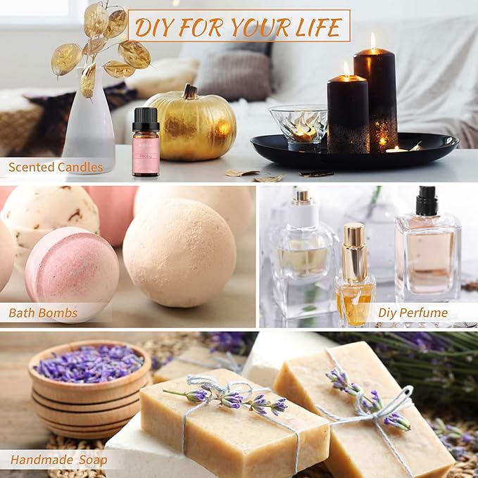 BURIBURI Peony Essential Oil Mother's Day Gifts Set for Women, 100% Pure, Undiluted, Natural Aromatherapy Peony Oils Essential 10ml for Diffuser, Soap Making Candle Making, Massage BURIBURI