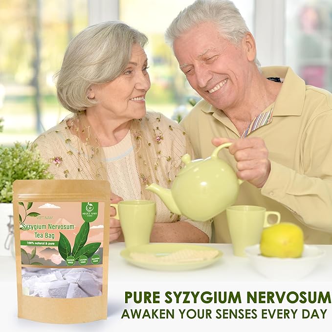 NHAT ANH FARM - Premium Syzygium Nervosum Tea Bags, 40 Syzygium Nervosum Tea Bags, 100% Natural Dried Syzygium Nervosum Leaves, Naturally Sweet Herbal Tea, Sugar-Free, Caffeine-Free, No Additives. - Bloomnest