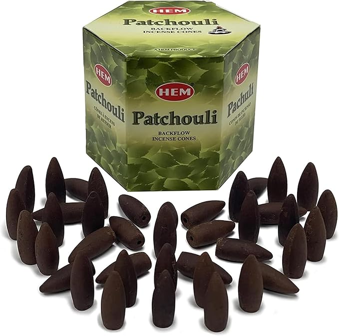 Patchouli Backflow Incense Cones for Waterfall Aromatic Smoke Fountain Haze Falls