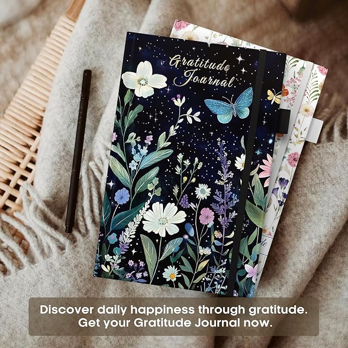 Gratitude Journal for Women – Undated Daily Mindfulness & Manifestation Journal with Prompts for Cultivate Affirmations, Positivity, Self-Care & Happiness - Celestial - Bloomnest