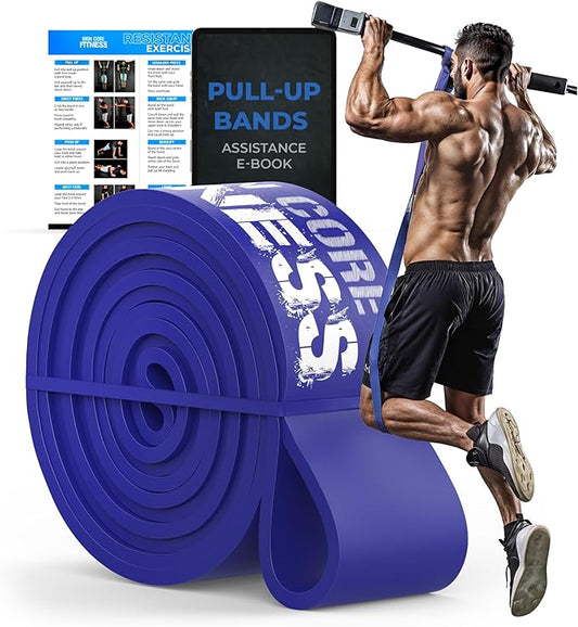 Pull Up Assistance Resistance Bands - Long Loop Power Bands for Men and Women - Strength Power Flexibility Training at Home & Gym - Ebooks & Workout Chart Included by Iron Core Fitness - Bloomnest