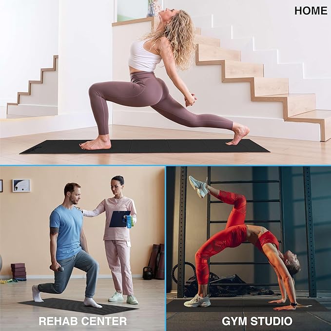 Foldable Yoga Exercise Mat – Lightweight, Anti-Slip, and Easy to Store for Yoga, Pilates, Home Workouts, and Floor Exercises - Bloomnest