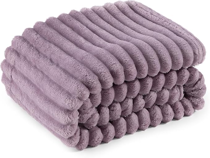 Bedsure GentleSoft Light Purple Fleece Blanket for Couch - Cozy Soft Blankets for Women, Cute Small Throws for Girls, 50x70 Inches - Bloomnest