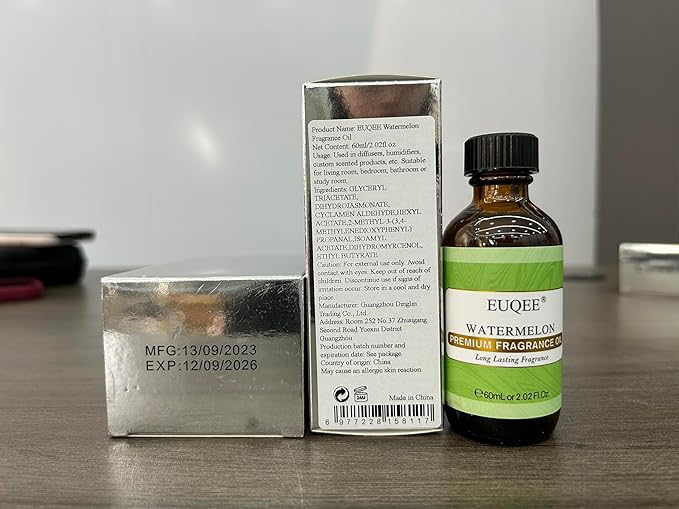 EUQEE 2.02 FL.OZ Watermelon Fragrance Oils, Essential Oils for Diffuser, Candle Making, DIY Soap with Glass Dropper - 60ML - Bloomnest