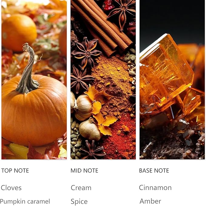 Waterless Diffuser Oil Pumpkin Cream 20ML Sampler, Essential Scent Oil Usage Cold Air Waterless Diffuser, Hotel Luxury Air Scents Oils & Fragrance for Home - Bloomnest