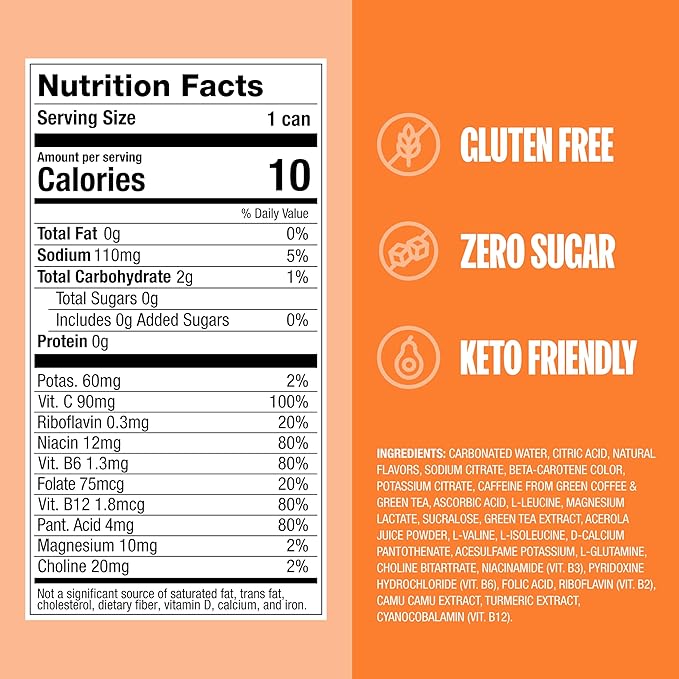 ZOA Zero Sugar Energy Drinks, Remix Variety Pack - Sugar Free with Electrolytes, Healthy Vitamin C, Amino Acids, Essential B-Vitamins, and Caffeine from Green Tea - 12 Fl Oz (Pack of 12) - Bloomnest