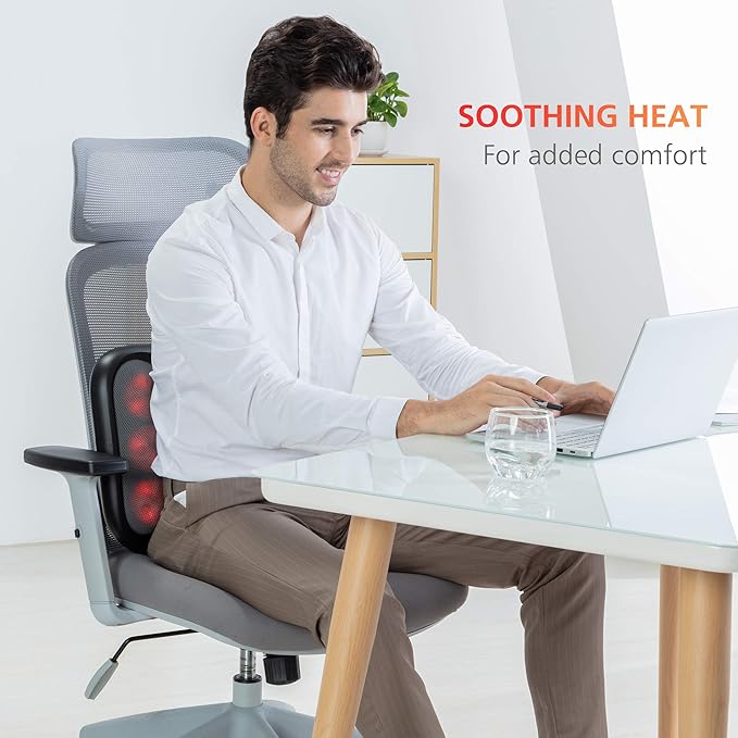 COMFIER Shiatsu Foot Massager with Heat- Kneading Foot & Back Massager with Washable Cover, Feet Warmer for Men,Women, Electric Feet Massager Machine for Plantar Fasciitis,Foot - Bloomnest