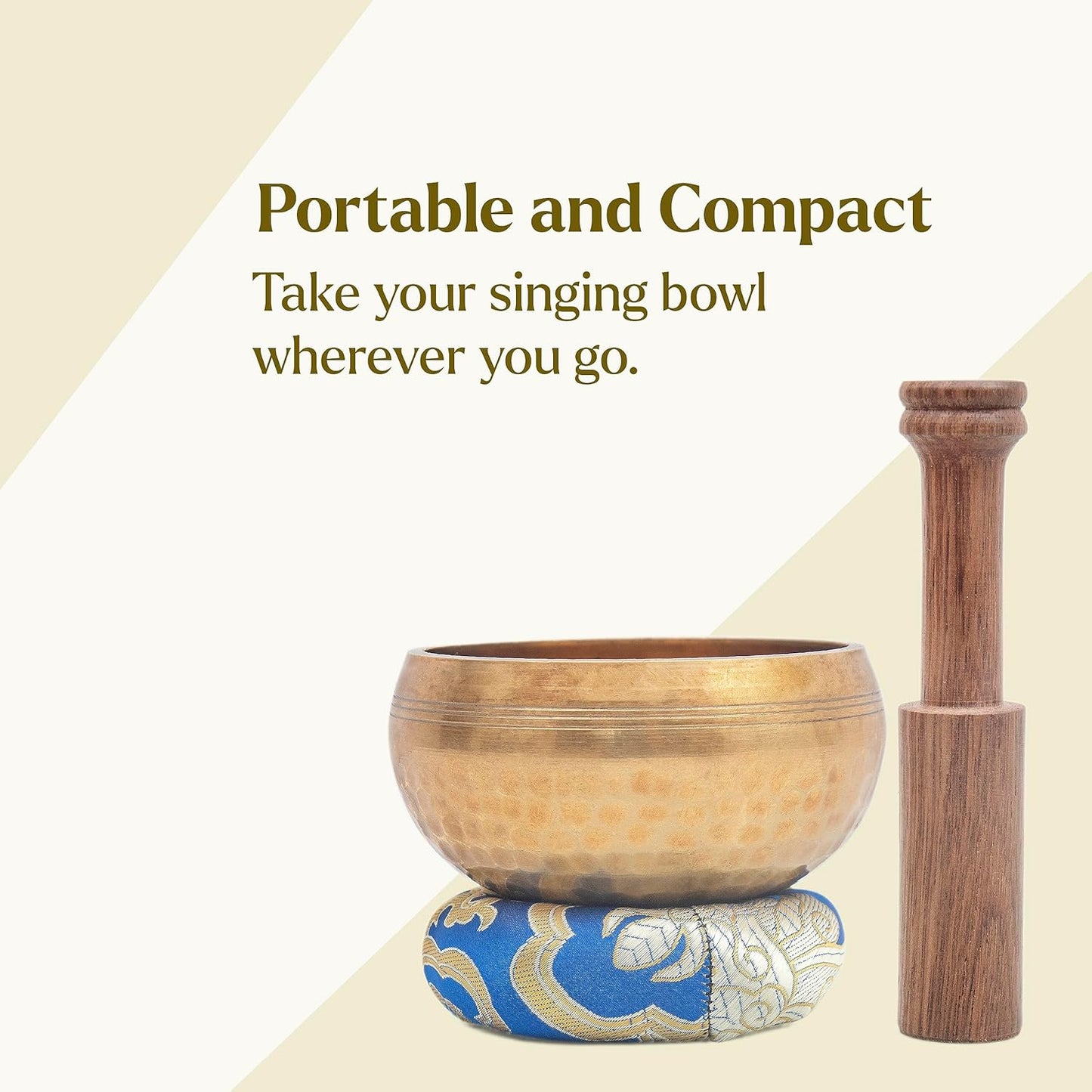 Tibetan Singing Bowl Set - Authentic Cuencos Tibetanos for Sound Healing, Meditation & Chakra Balancing - Includes Random Color Cushion, Mallet-Unique Spiritual Gifts for Women and Men 3.75" Bowl