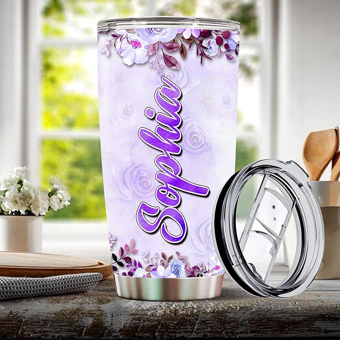 Personalized Dragon Tumbler Customized Name Dragons Mug Gifts For Women Men Girls Custom Coffee Cups Water Bottle 20oz Valentine Birthday Christmas Insulated Stainless Steel Cup With Lid - Bloomnest