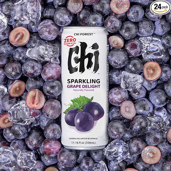 CHI FOREST Grape Delight sparkling water, 0 Sugar 0 Carolies, 11.16 fl oz* 24 - Bloomnest