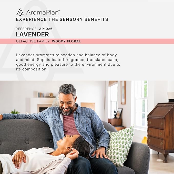 AromaPlan Hotel Scents Lavender 16 Fl Oz (473ml), Home Luxury Aroma & Diffuser Oil for Aromatherapy - USA Made, Bigger Bottle, Bolder Aroma & Longer Lasting - Bloomnest