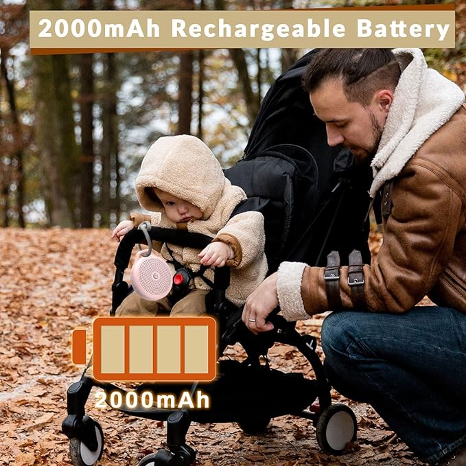 Portable White Noise Sleep Sound Machine for Home and Travel. Perfect for Your Sleeping Baby with a dimmable Night Light and Long Battery Life. Baby Essential Adult/Child Lock Feature. - Bloomnest
