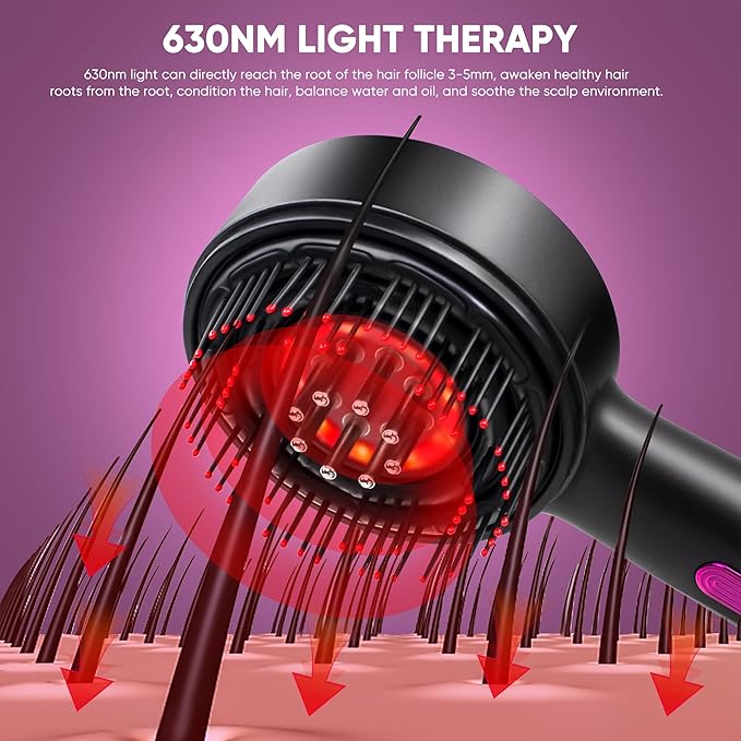 3 in 1 Scalp Massager Hair Growth Hair Oil Applicator,Electric Scalp Brush for Home,IPX7 Waterproof Electric Head Massager Bloomnest