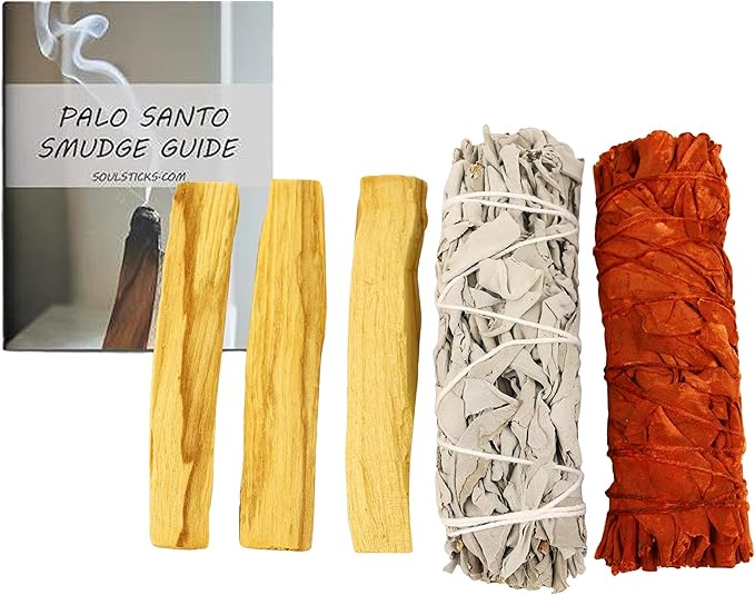 Ancient VEDA Palo Santo Sticks Premium Grade from Peru | Sacred Wood for Smudging, Meditation, Cleansing & Yoga (Blessings Kit) AncientVeda