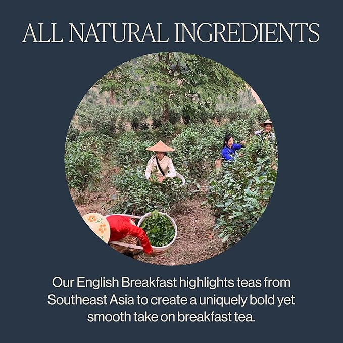 Rishi Tea English Breakfast Tea - Organic Loose Leaf Pure Black Tea, Energizing & Caffeinated, Ideal for Hot or Iced Tea - 16 Ounces, 45+ Servings - Bloomnest