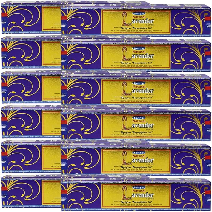 Natural Lavender Incense Sticks and Incense Stick Holder Bundle Insence Insense Satya - Bloomnest