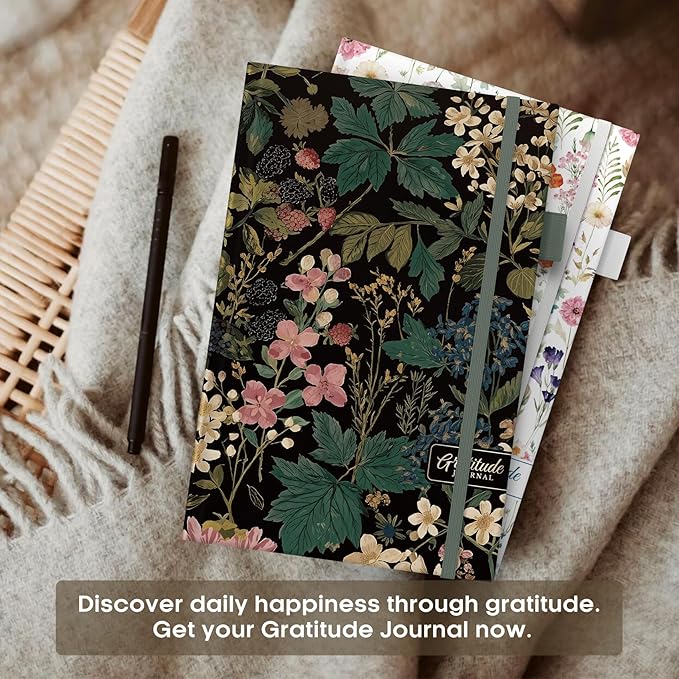 Gratitude Journal for Women – Undated Daily Mindfulness & Manifestation Journal with Prompts for Cultivate Affirmations, Positivity, Self-Care & Happiness - Forest Botanica - Bloomnest