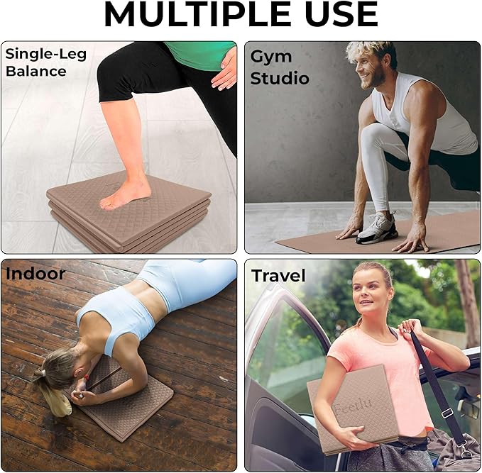 Foldable Yoga Mat, 6mm Thick, Lightweight, Anti-Slip, and Easy to Store – Perfect for Travel, Yoga, Pilates, Home Workouts, and Floor Exercises - Bloomnest