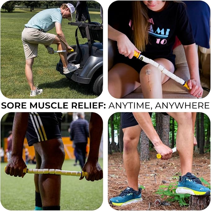 The Original Massage Stick - Self Myofasical Release Muscle Roller Stick - 20" Marathon Stick - Bloomnest