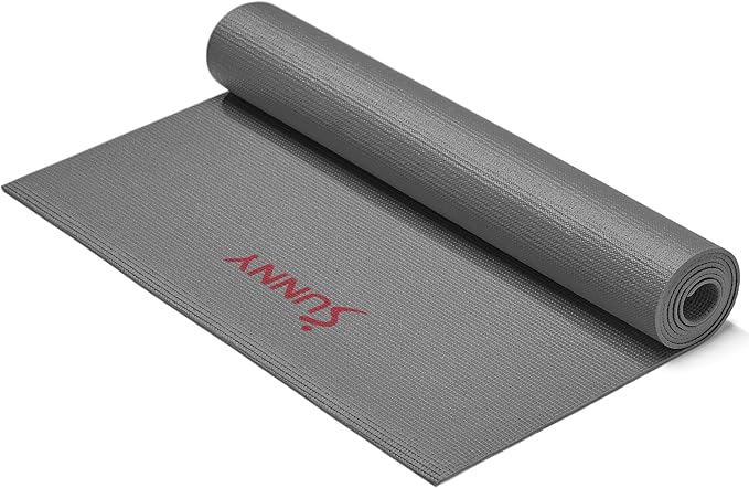 Sunny Health & Fitness Non-Slip Yoga Mat – Durable, Anti-Tear, Lightweight, Cushioned Support for Yoga, Pilates, Stretching Exercises, Meditation and Floor Workouts | Multiple Sizes & Colors - Bloomnest