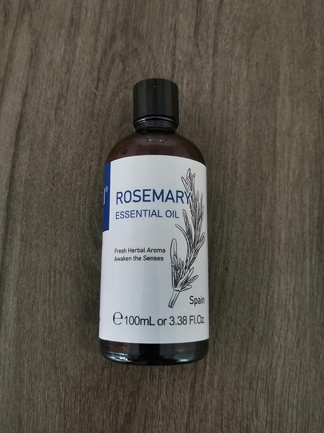 HIQILI Rosemary Essential Oil, 100% Pure & Natural, for Shampoo, Conditioner, Skin & Diffuser - 3.38 Fl Oz - Bloomnest