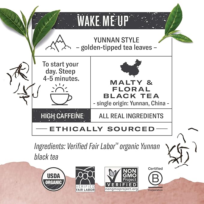 Numi Organic Tea Chinese Breakfast, 18 Count Box of Tea Bags (Pack of 3) Yunnan Black Tea - Bloomnest