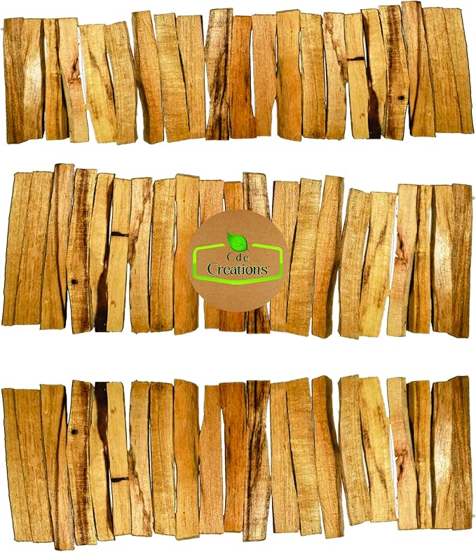 120 Palo Santo Smudging Bulk Lot Sticks, High Resin Palo Santo, Holy Wood. Premium Certified Authentic, Wild Harvested Incense Stick for Purifying, Cleansing, Healing (120 Sticks) CDE+CREATIONS