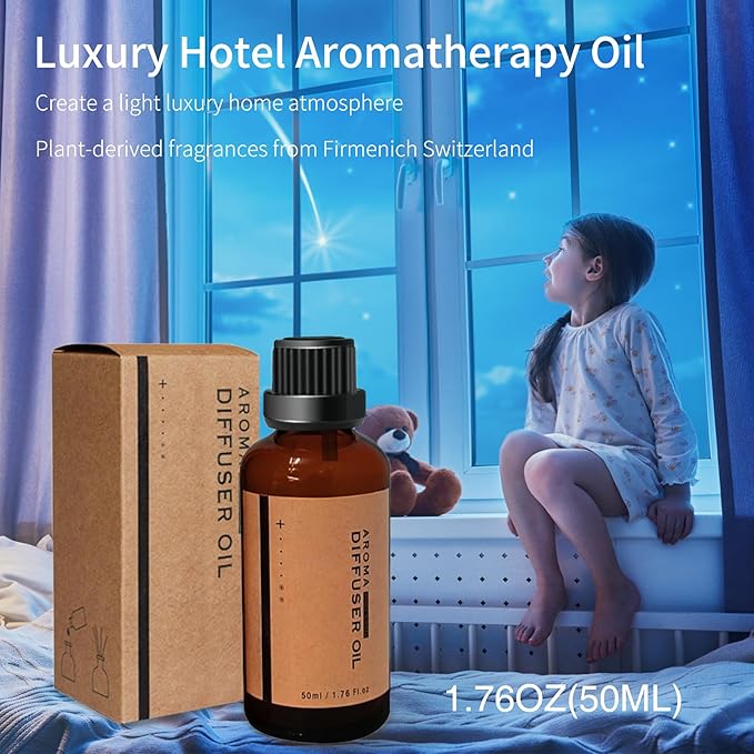 BOHOFAM Aroma Essential Oil Diffuser 360 ML,Volcano and Flame Diffuser/Humidifier,give1.76 oz Hotel Collection Essential Oils,Blue/red Light Selection,Diffusers for Home,Large Room(Black Cracks) - Bloomnest