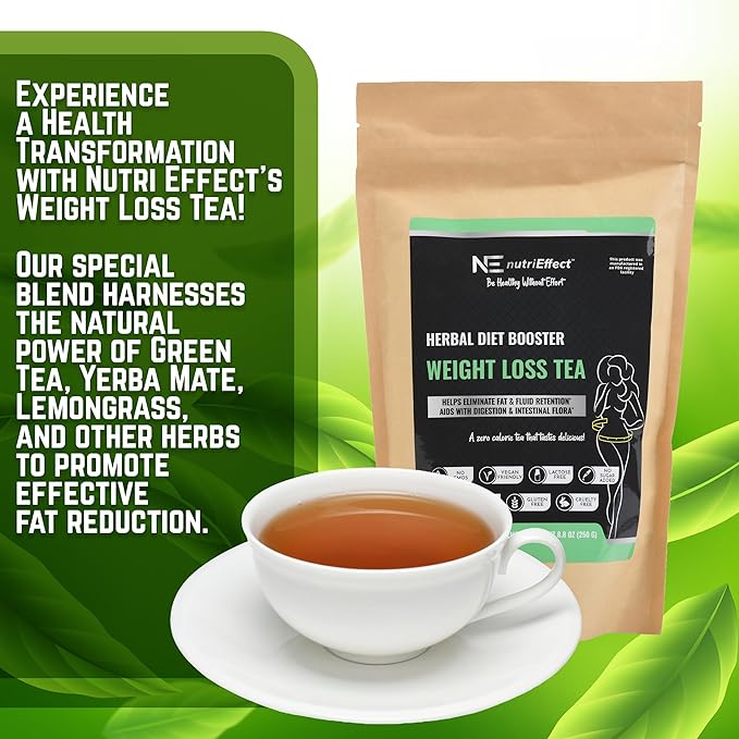 nutriEffect Weight Loss Herbal Tea | Detox & Digestion Support | Bloating Relief | Promotes Fat Reduction & Weight Management | Weight Support Blend with Natural Ingredients - Bloomnest