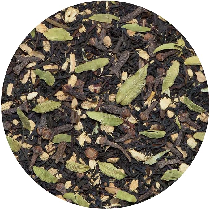 Tiesta Tea - Chai Love, Loose Leaf, Spiced Chai Black Tea, Premium Blend, High Caffeinated, Make Hot or Iced & Brews Up to 50 Cups, 4 Ounce Refillable Tin - Bloomnest