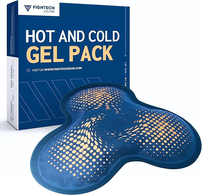 Reusable Hot and Cold Gel Ice Pack for Shoulder, Rotator Cuff, Knee, Back, Head, Eyes, Elbow, Hip - Leak Proof Post Surgery Heat & Cold Therapy Compress by FIGHTECH (Hinge Joint, Single) - Bloomnest