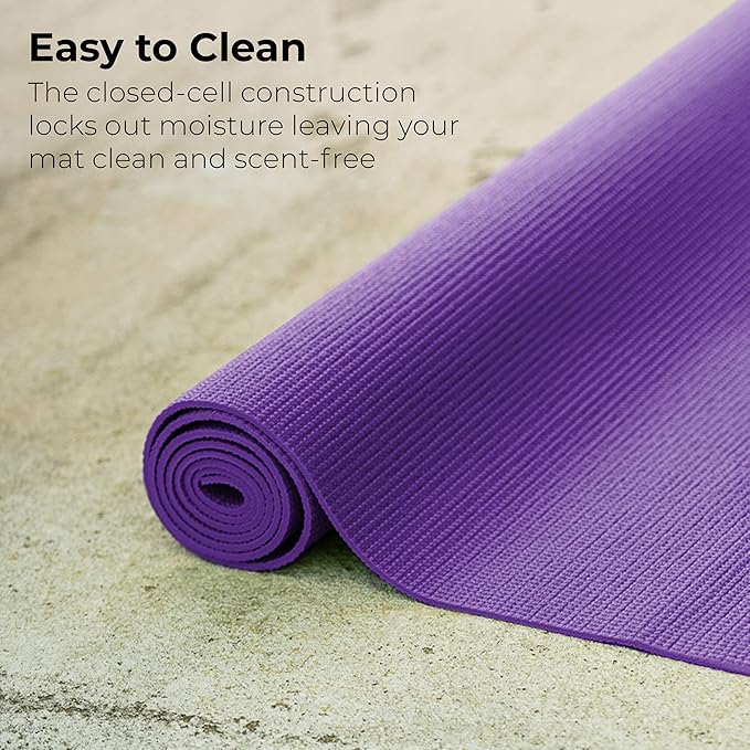 Hello Fit 10-Pack Yoga Mat, 68" x 24" Non Slip Exercise Mat, 4mm Thick Gym Mat for Fitness and Stretching, Bulk Non Toxic Yoga Mats for Schools and Studios - Bloomnest
