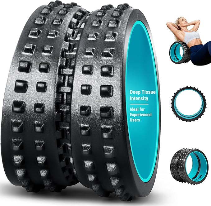 Back Roller for Back Pain Reliefn & Stretching, Deep Tissue Massage Roller Supports Up to 530 lbs / 240 kg, 5.5''-7.5'' Curved Foam Roller for Home Physical Stretching - Bloomnest