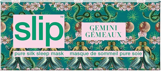 slip Pure Silk Sleep Mask - 100% Pure 22 Momme Mulberry Silk Eye Mask - Comfortable Sleeping Mask with Elastic Band, Zodiac Collection: Gemini - Bloomnest