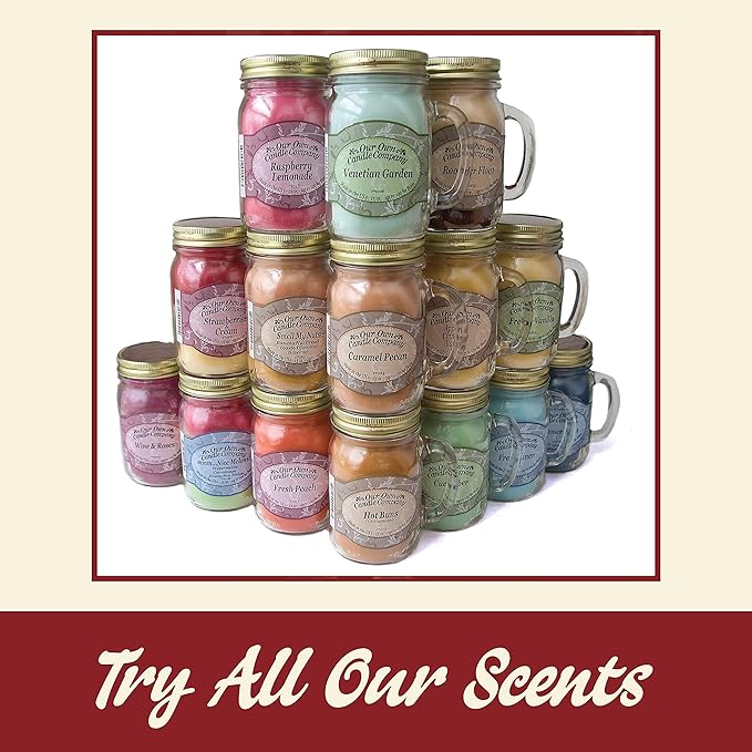 Our Own Candle Company, Tropical Paradise Scented Mason Jar Candle, 100 Hour Burn Time, 13 Ounces - Bloomnest