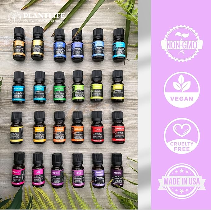Plantlife Well Being Aromatherapy Essential Oil Blend - Straight from The Plant 100% Pure Therapeutic Grade - No Additives or Fillers - Made in California 10 ml - Bloomnest