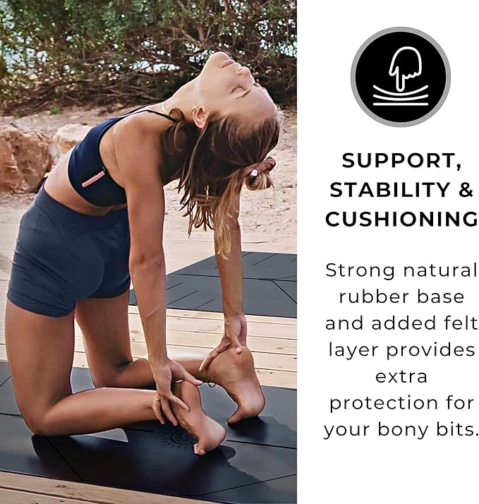 Plyopic. Ultra-Grip Pro Yoga Mat – EXTREME Non-Slip Performance - Dry Grip & Wet Grip - Alignment Lines - Comfortable & Sweat Resistant - For Yoga, Pilates, Exercise, Workout, Bikram & Hot Yoga - Bloomnest