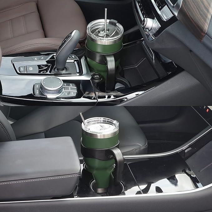 WETOWETO 30oz Stainless Steel Tumbler, Insulated Coffee Tumbler Cup with 2 Lids and 2 Straws, Double Walled Travel Coffee Mug for Hot & Cold Drinks (Army Green, 1 Pack)