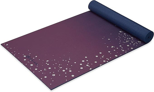 Gaiam Yoga Mat - Premium 6mm Print Extra Thick Non Slip Exercise & Fitness Mat for All Types of Yoga, Pilates & Floor Workouts (68"L x 24"W x 6mm Thick) - Bloomnest