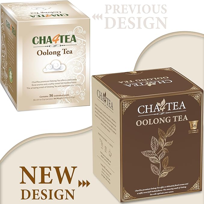 Cha4TEA 36 Oolong Tea Pods for Keurig K-Cup Brewers - Bloomnest