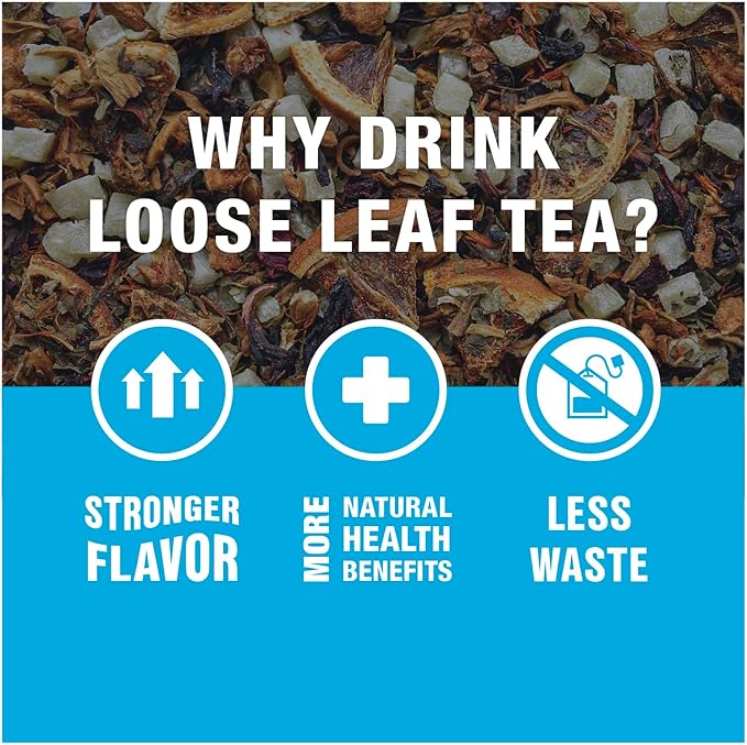 Tiesta Tea - Orange Dream Float Tea, Loose Leaf, Orange Cream Herbal Tea, Premium Caffeine-Free Tea Blend, Make Hot or Iced & Up to 200 Cups, 16 oz Resealable Bulk Pouch - Bloomnest