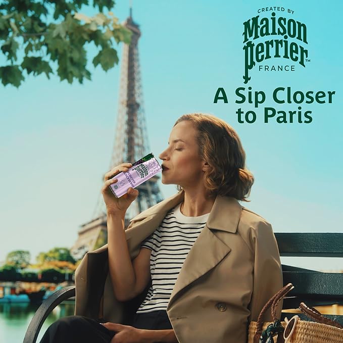 Maison Perrier Forever Blackberry Flavored Sparkling Water, 11.15 Fl Oz Cans, 8 Count, 3 Pack - Bloomnest