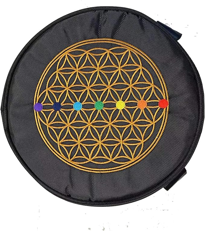 FMTY 10inch Carrying Bag for crystal singing bowl, Meditation, Yoga, Spiritual Healing… (10inch travel Carrier bag for sound healing bowl, Black) - Bloomnest