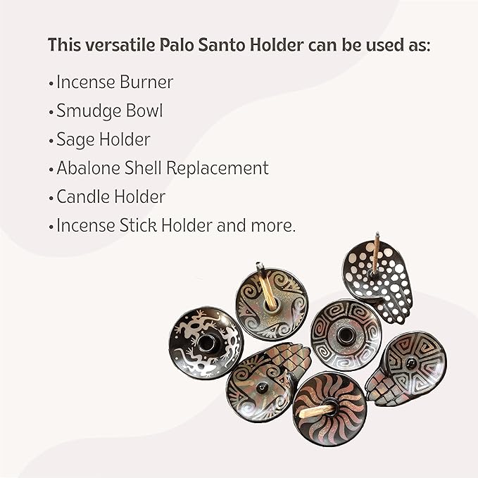 Luna Sundara Authentic Peru Pottery Palo Santo Stick Holder and Incense Holder with 5 Palo Santo Sticks Handmade Ceramic Smudge Bowl Sage Holder Red Gift Set LunaSundara