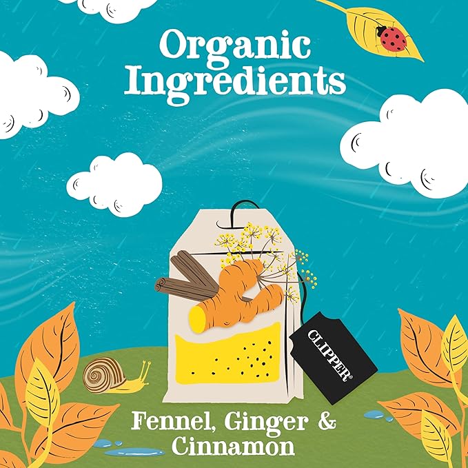 Clipper Tea Spicy Chai Herbal Tea – Caffeine Free, USDA Organic, Great Hot or Iced – Warming, Spicy, Natural, Fair & Delicious – 50 Tea Bags - Bloomnest
